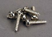 Traxxas 2676 Screws, 3x12mm roundhead self-tapping (6)
