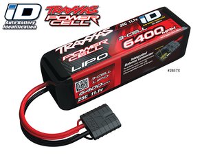 Traxxas 2857X Lipo 11,1v 6400mAh 25C ID