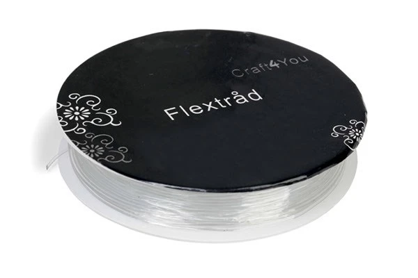 Flextråd 0,8mm ca. 8m, Svart