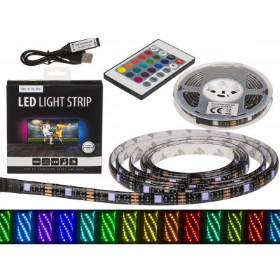 Light strip with colour changing led