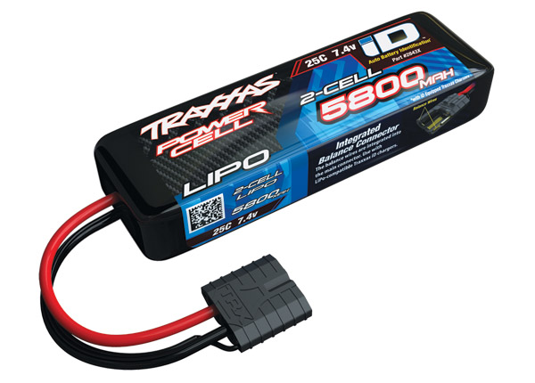 Traxxas 2843X LiPo 2S 7,4V 5800mAh 25C iD-connector