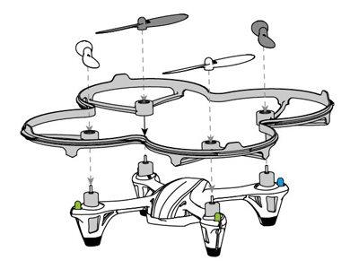 Hubsan H107-A12 X4 Protection cover black for H107 - 2