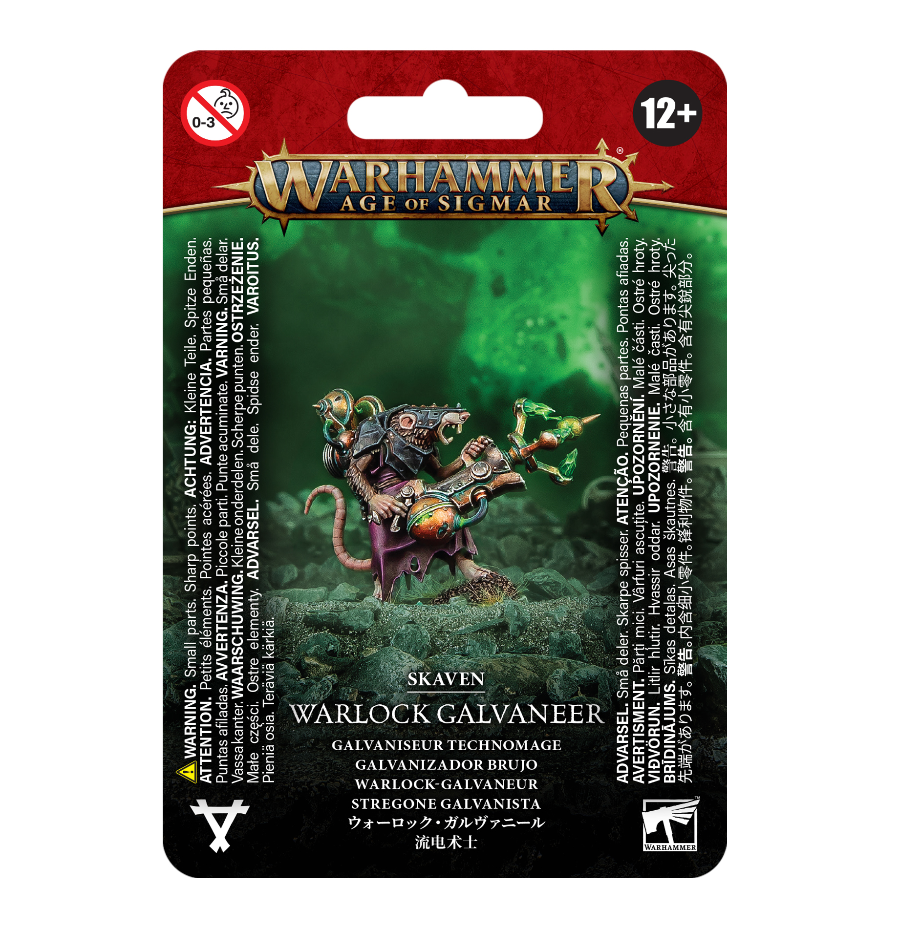 Warhammer 90-51 Age of Sigmar Skaven Warlock Galvaneer