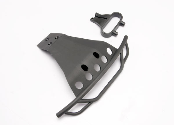Traxxas 6835  Bumper, front/ bumper mount, front (black)