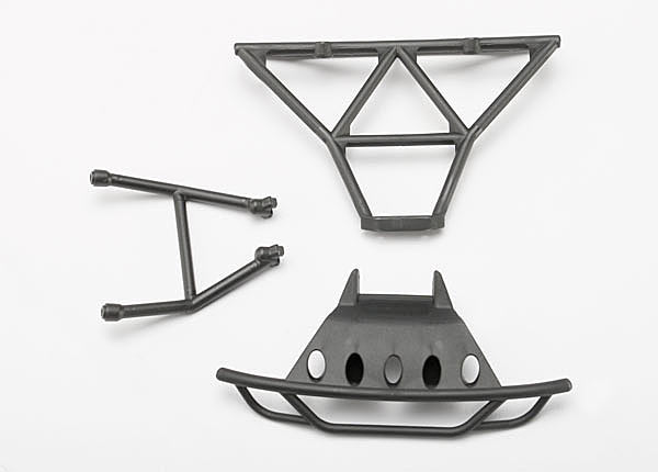 Traxxas 7035 Bumpers, front (1)/ rear (1)/ 2.5x14mm CS(2) (1/16 Slash)