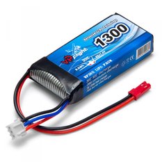 Vapex VPLP013F 2S Li-Po 7.4V 1300mAh 30C JST-RCY (BEC)