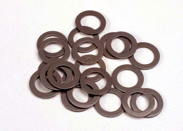 Traxxas 1985 PTFE-coated washers, 5x8x0.5mm (20) (use with ball bearings)