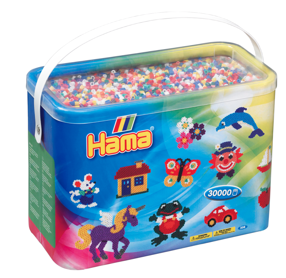 Hama 208-00 midi beads 30000st mix-00