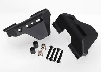 Traxxas 6733  Suspension arm guards, rear (2)/ guard spacers (2)/ hollow balls (2)/ 3X16mm BCS (8)