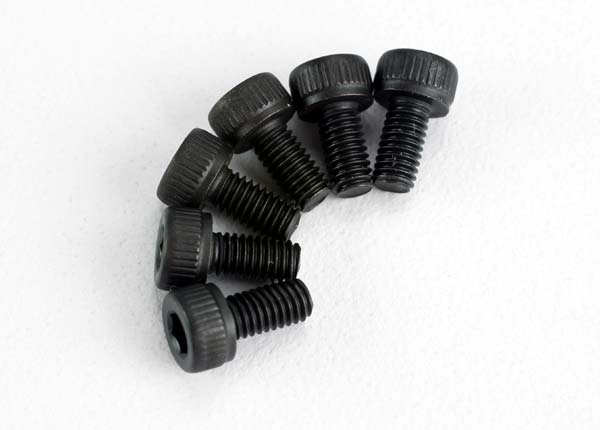 Traxxas 2554 Screws, 3x6mm cap-head machine (hex drive) (6)