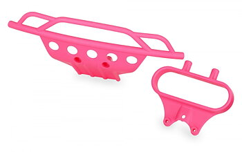Traxxas 5835P Bumper, front/ bumper mount, front (Pink)