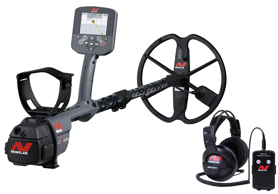Minelab CTX3030 Standard Pack (inc WM10, Alk Pack)  + 17” Double-D coil - 3