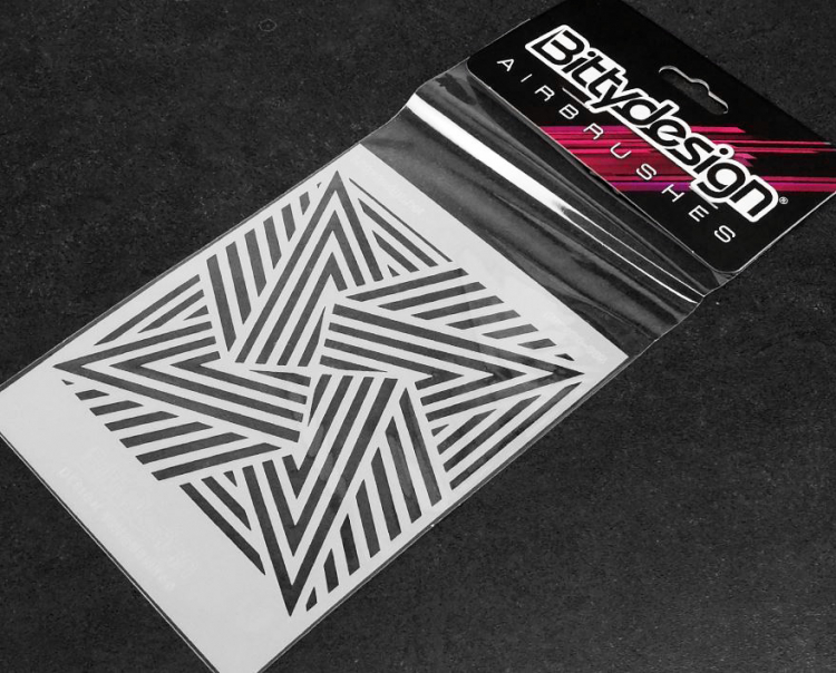 Bittydesign RC Airbrush Schablone Stars - Vinyl Stencil Lexan