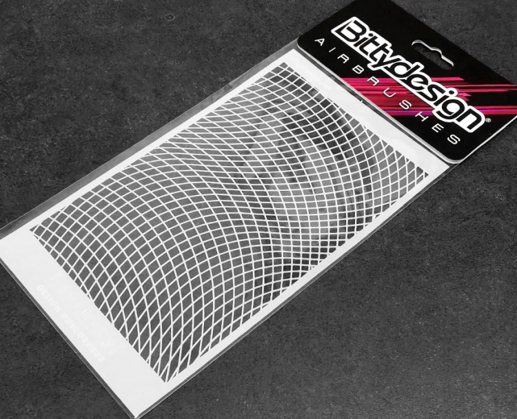 Bittydesign Vinyl Stencil - Wave Mesh