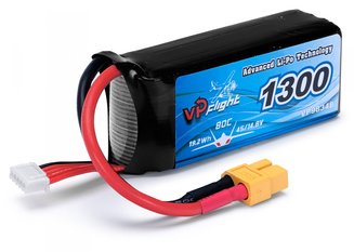 Vapex Li-Po Battery 4S 14,8V 1300mAh 80C XT60-connector
