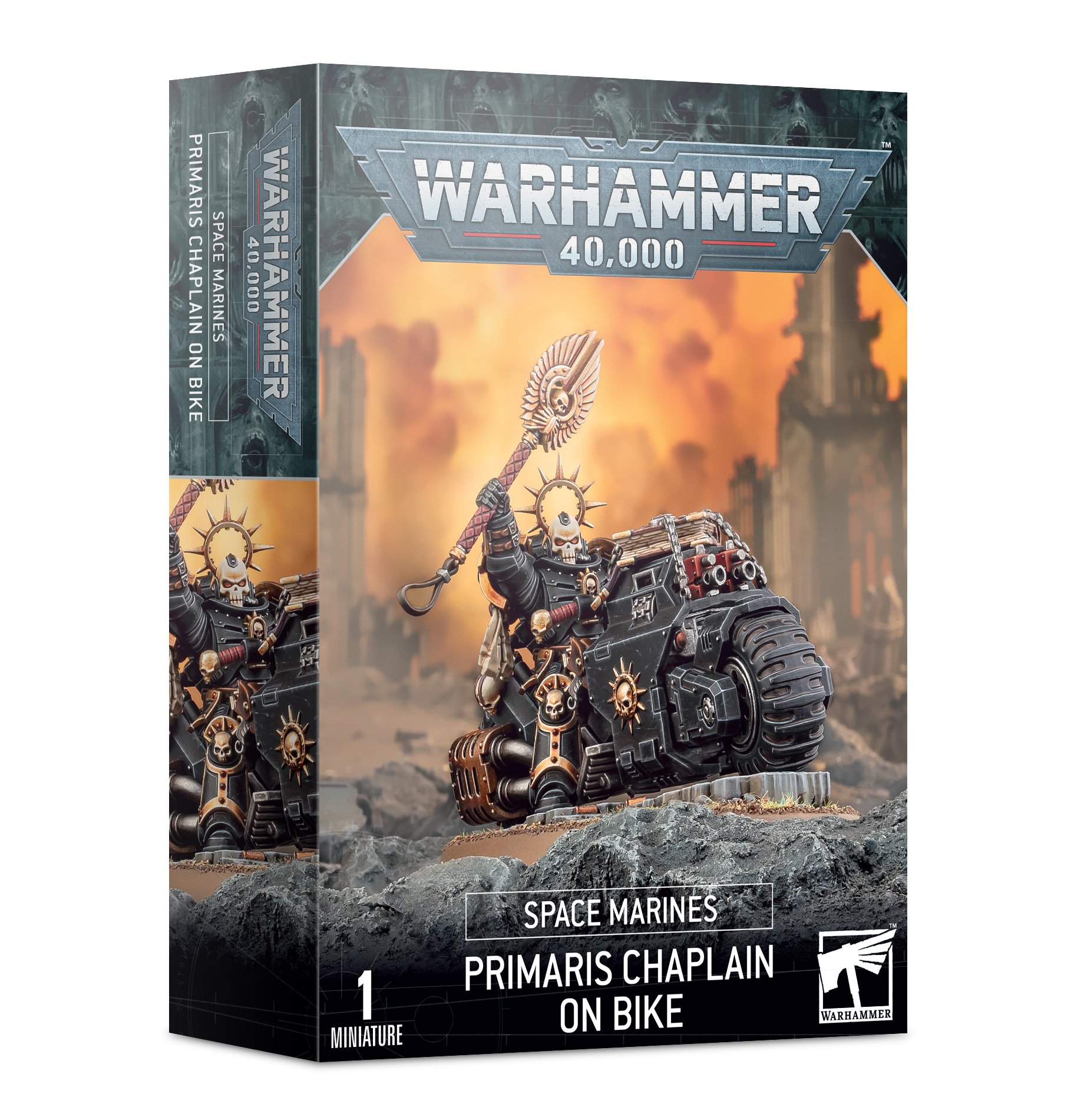 Warhamer 48-31 Space Marines: Primaris Chaplain on Bike