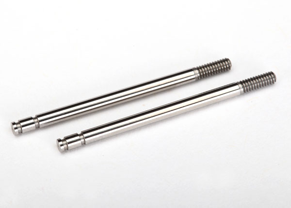 Traxxas 7663 Shock shafts, steel, chrome finish (2)