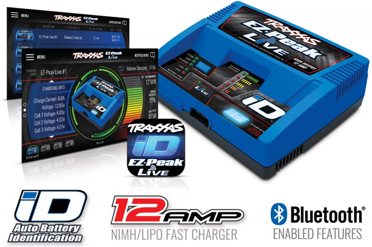Traxxas 2971 EZ-Peak Live 12A NiMH/Li-Po Charger Auto ID - 2