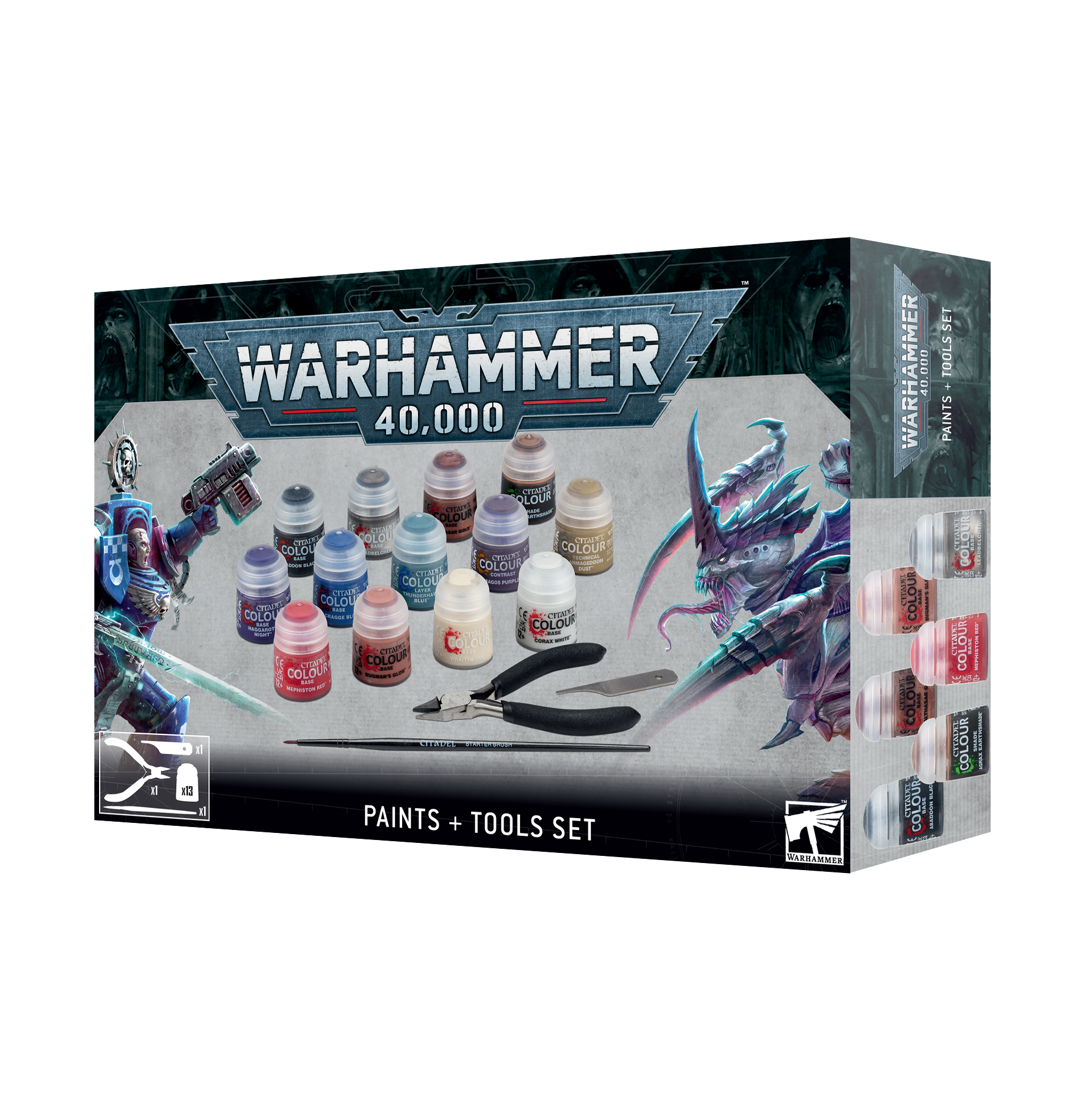 Warhammer 60-12 Paint and Tools Set 10th edition