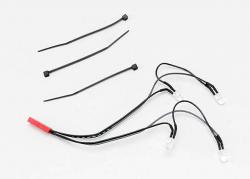 Traxxas 5689 LED lights, front harness (4 clear lights), Summit 5689