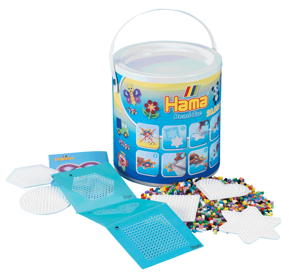 Hama 7701 midi pärlor 20000st Blandade färger
