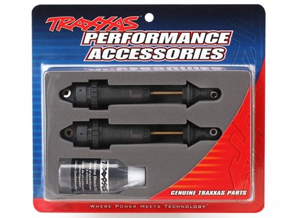 Traxxas 7462X Shocks, GTR xx-long hard-anodized, PTFE-coated bodies with TiN shafts