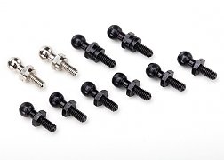 Traxxas 7540X Pivot balls: black (6), silver (2), black (long) (2)