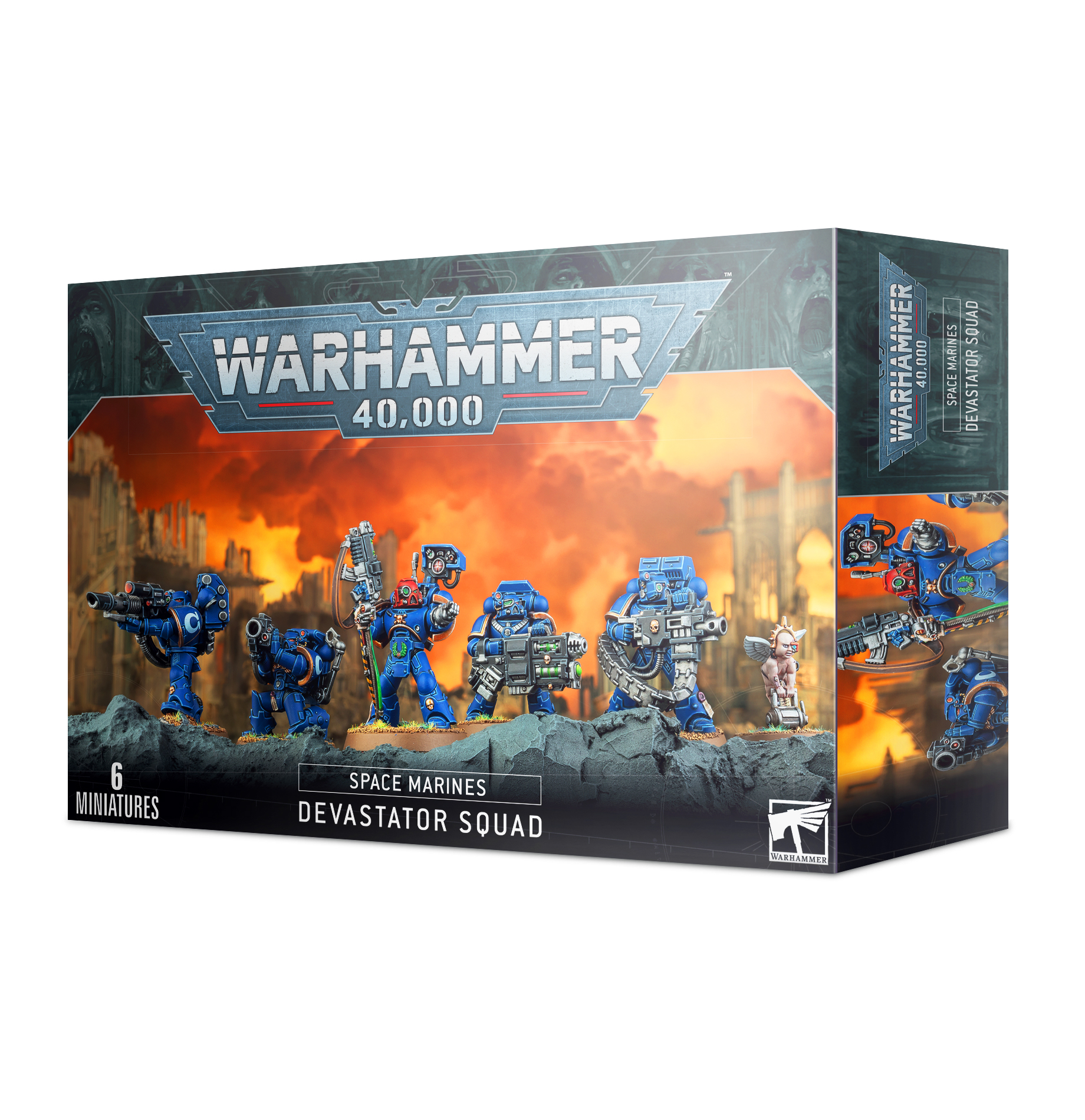 Warhammer 48-15 Space Marines: Devastator squad