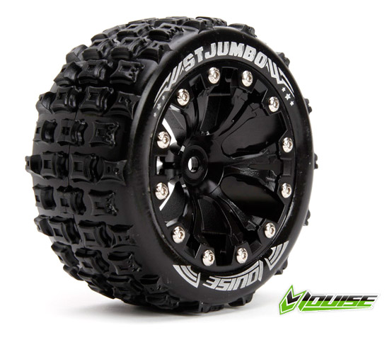 Louise L-T3210BH Tire & Wheel ST-JUMBO 2,8" Black 1/2-Offset (2)