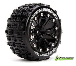 Louise L-T3210BH Tire & Wheel ST-JUMBO 2,8" Black 1/2-Offset (2)