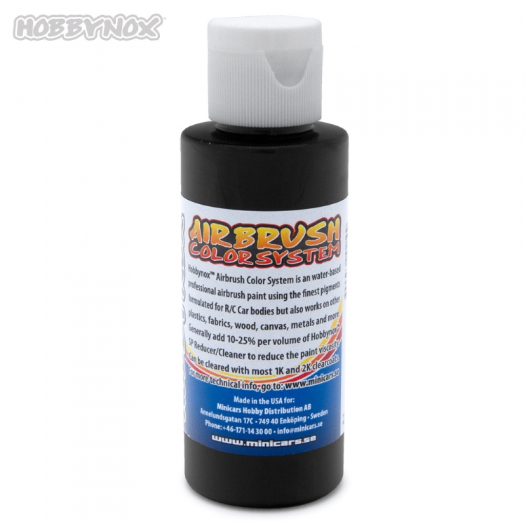 Hobbynox Airbrush Color Solid Black 60 ml - 2
