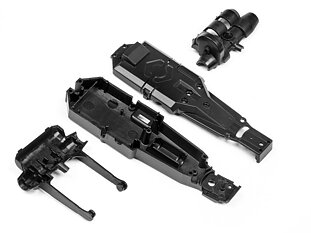 HPI 114289 MAIN CHASSIS/REAR AXLE (Q32)