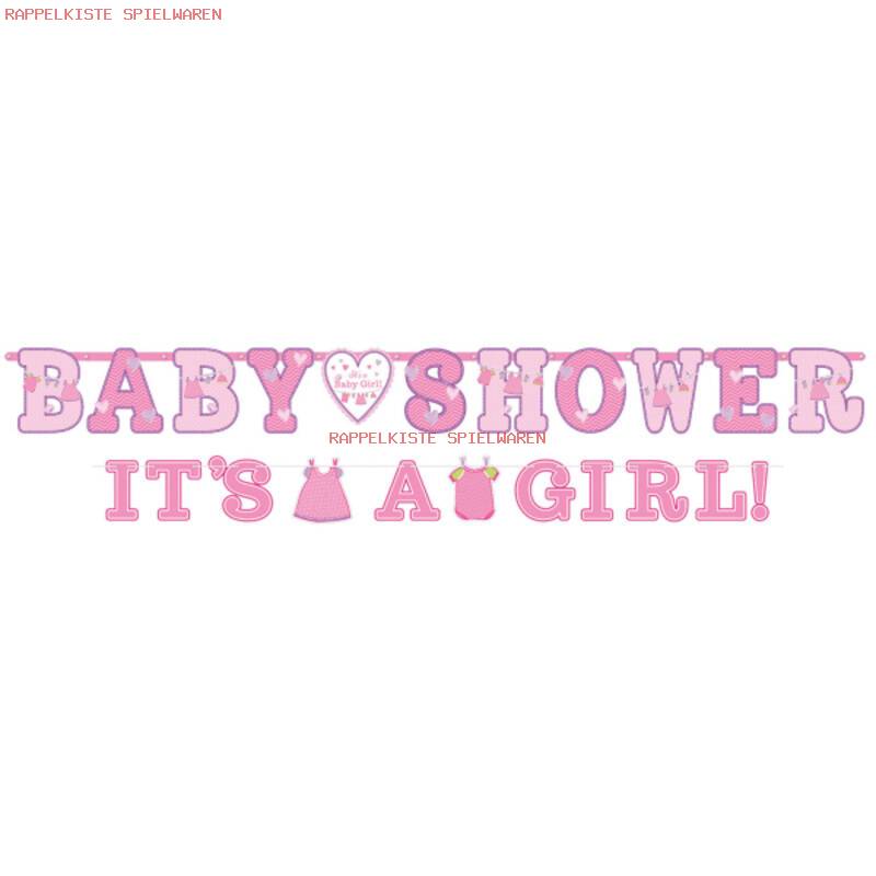 Amscan Letter Banner Kit Baby Shower It's A Girl