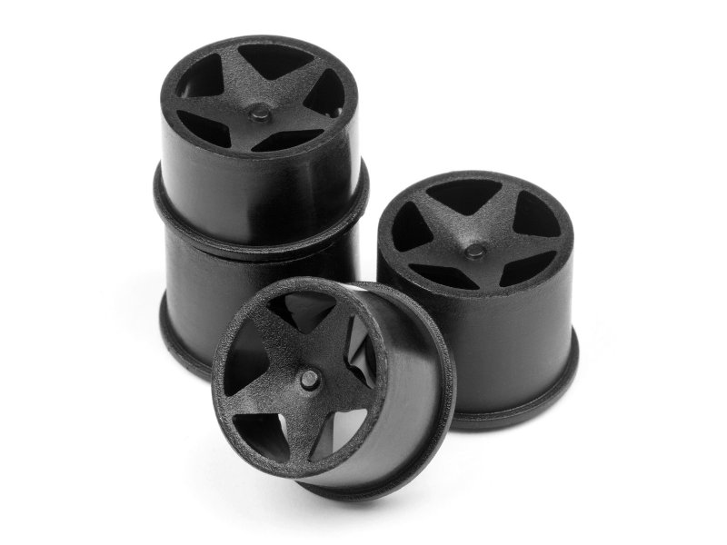 HPI 114276 Q32 SUPER STAR WHEEL SET (BLACK/4PCS)