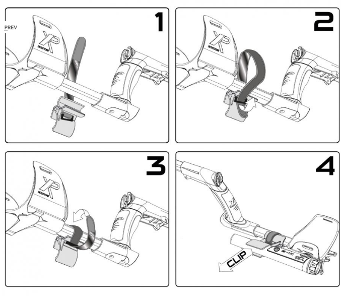 XP MI-4 / MI-6 pinpoint holder for XP detector arm - 3