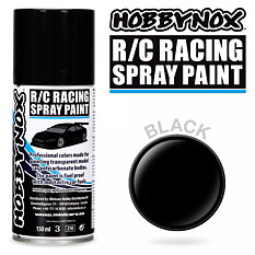 Hobbynox HN1101 Black R/C Racing Spray Paint 150 ml