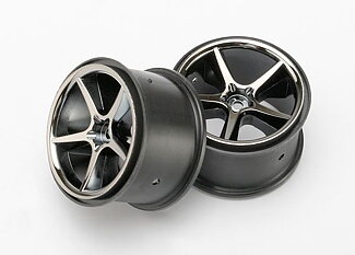 Traxxas 7172A Wheels, Gemini (black chrome) (2)
