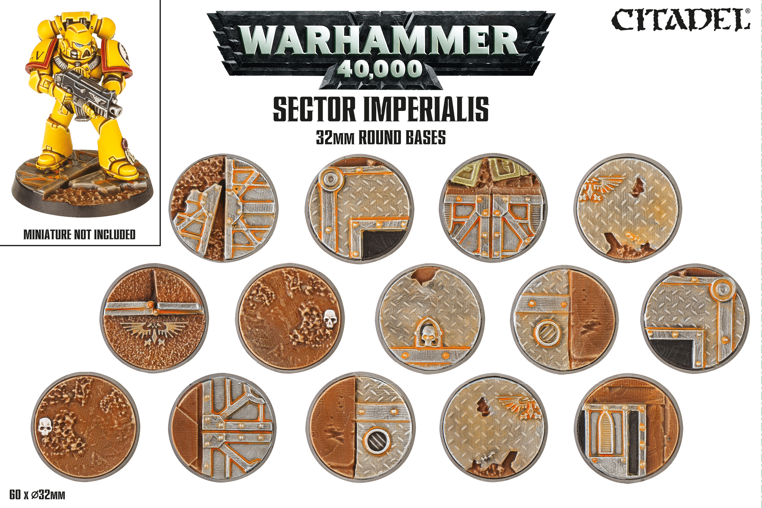 Citadel 66-91 Sector Imperialis 32mm Round Bases