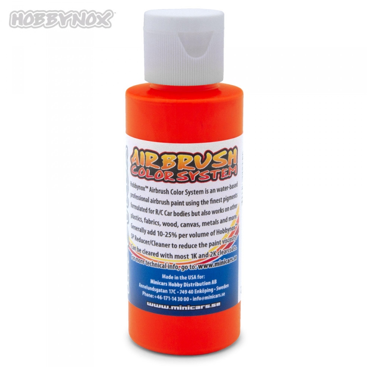 Hobbynox Airbrush Color Neon Orange 60ml - 2