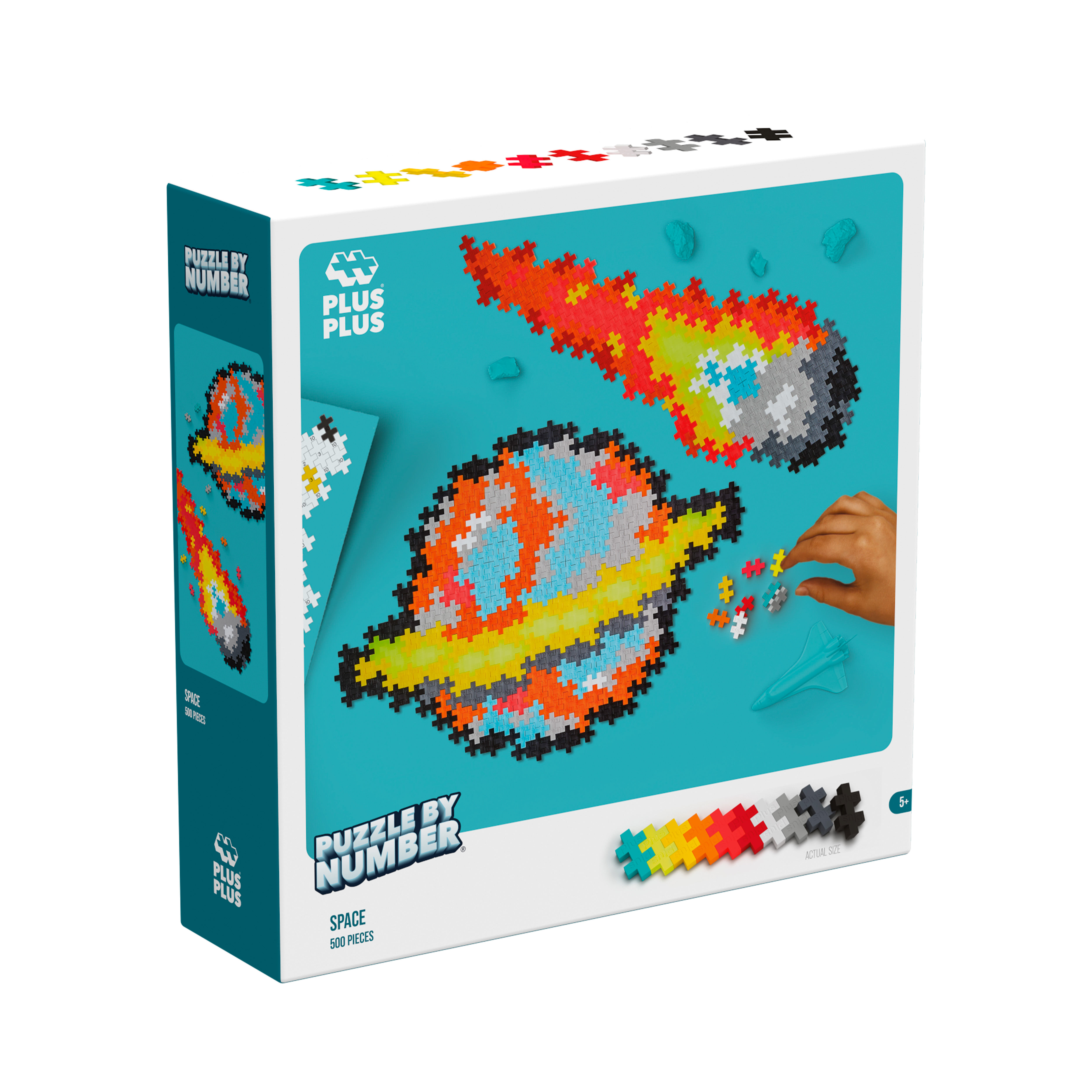 Plus-Plus Puzzle By Number Rymden 500st
