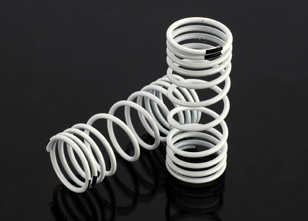 Traxxas 6857 Springs, front (white) (progressive rate) (2)