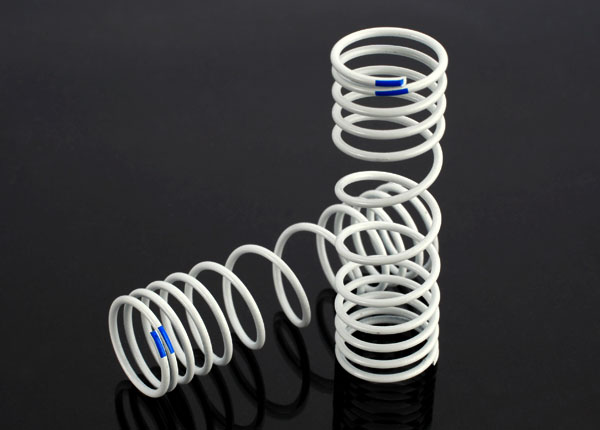 Traxxas 6868 Springs, rear (progressive, +20% rate, blue) (2)