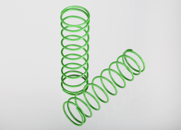 Traxxas 3758A Springs, front (green) (2)