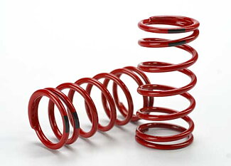 Traxxas 5441 Spring, shock (red) (GTR) (4.4 rate black) (1 pair)
