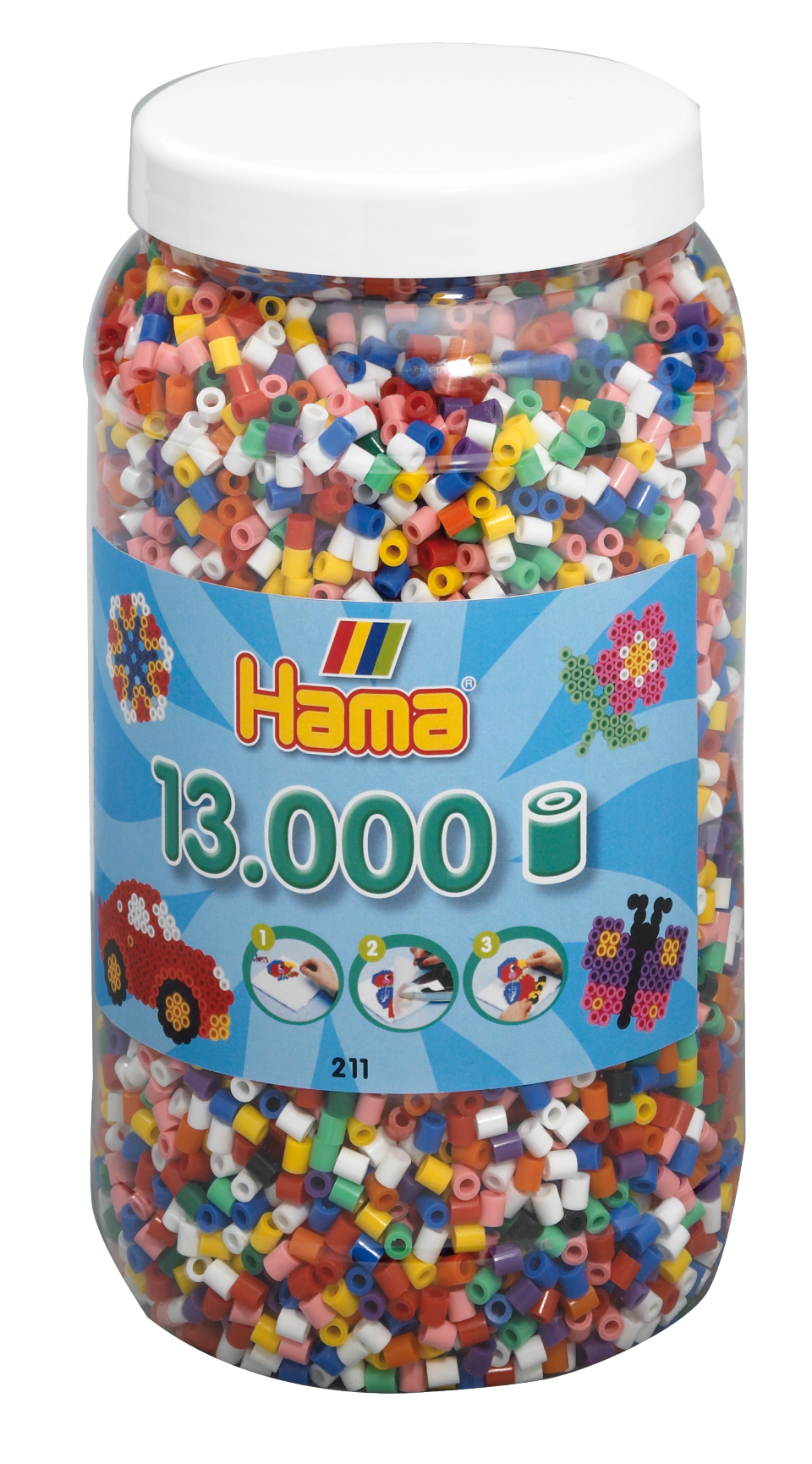 Hama Beads Solid Mix in Tub