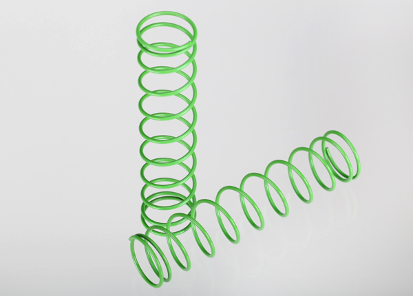 Traxxas 3757A Springs, rear (green) (2)