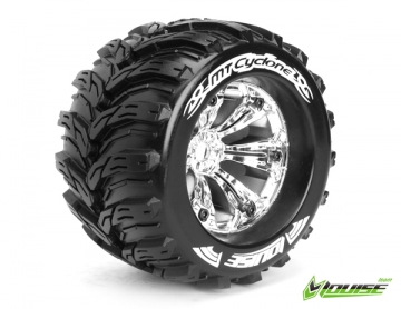 Louise LT3220C Tires & Wheels MT-CYCLONE 3,8" Chrome 0-Offset (2)