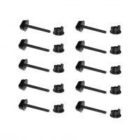 Minelab Black Nylon, Nut, Bolt  (Pack of 10) for 10.5" DD Coil