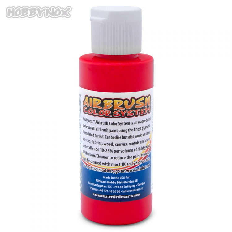 Hobbynox Airbrush Color Neon Red 60ml - 2