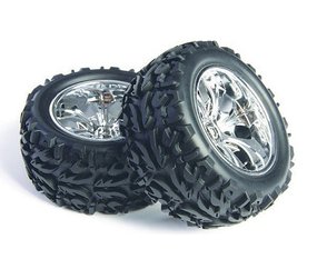 Maxam 2,2" Truck chrome wheels and tires